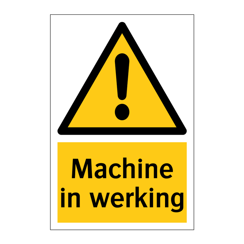 Machine in werking & Machine in werking & Machine in werking & Machine in werking