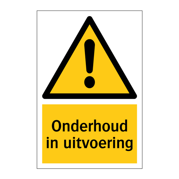 Onderhoud in uitvoering & Onderhoud in uitvoering & Onderhoud in uitvoering