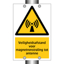 Veiligheidsafstand voor magnetronstraling tot antenne