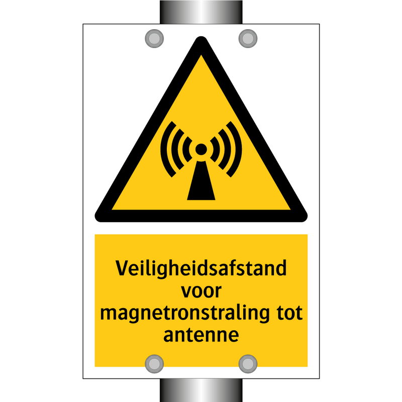 Veiligheidsafstand voor magnetronstraling tot antenne