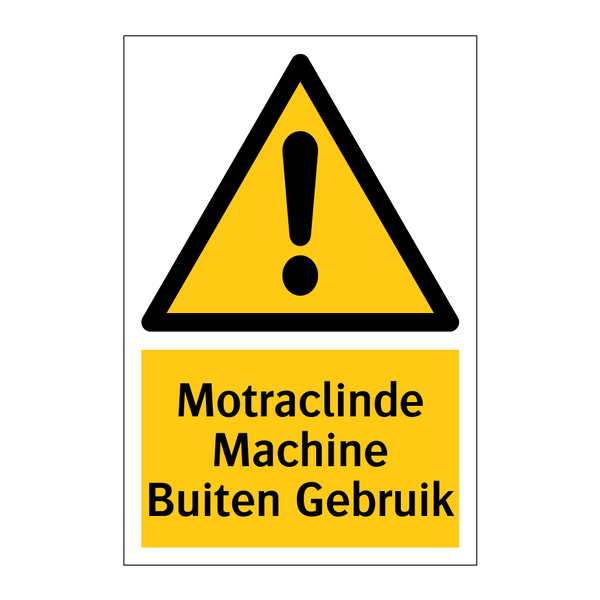 Motraclinde Machine Buiten Gebruik & Motraclinde Machine Buiten Gebruik