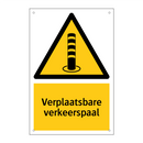 Verplaatsbare verkeerspaal & Verplaatsbare verkeerspaal & Verplaatsbare verkeerspaal