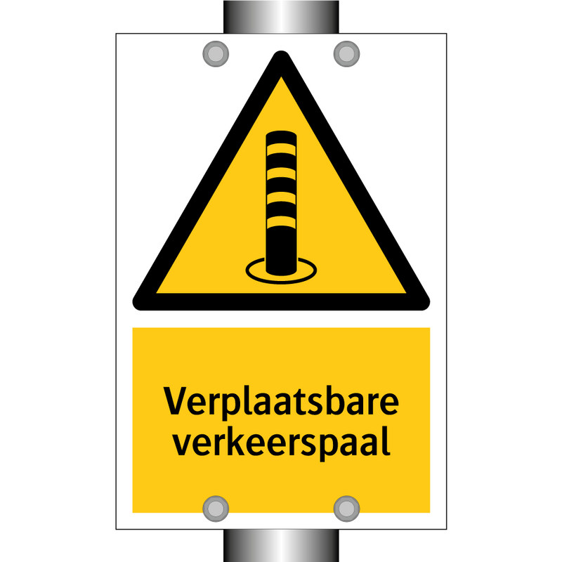 Verplaatsbare verkeerspaal & Verplaatsbare verkeerspaal & Verplaatsbare verkeerspaal