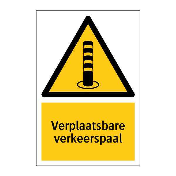 Verplaatsbare verkeerspaal & Verplaatsbare verkeerspaal & Verplaatsbare verkeerspaal