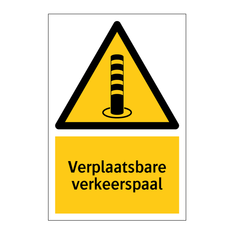 Verplaatsbare verkeerspaal & Verplaatsbare verkeerspaal & Verplaatsbare verkeerspaal