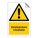 Verplaatsbare installatie & Verplaatsbare installatie & Verplaatsbare installatie