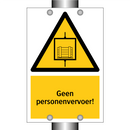 Geen personenvervoer! & Geen personenvervoer! & Geen personenvervoer! & Geen personenvervoer!