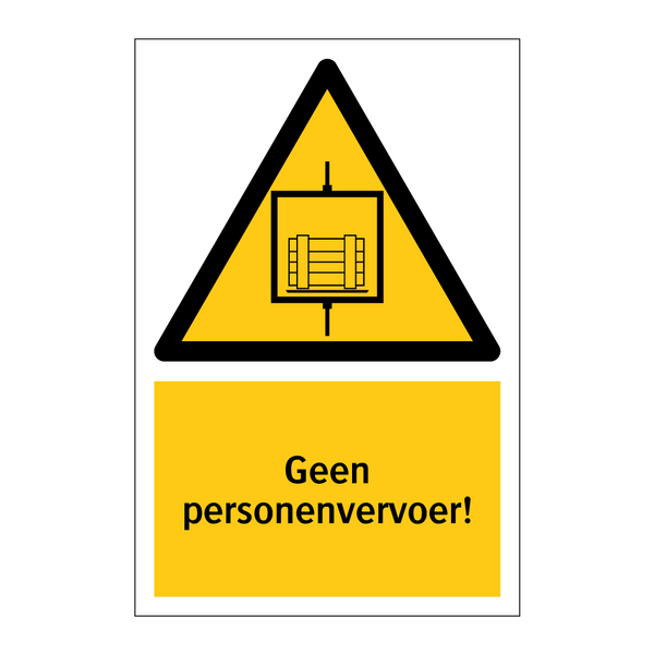 Geen personenvervoer! & Geen personenvervoer! & Geen personenvervoer! & Geen personenvervoer!