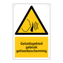 Geluidsgebied gebruik gehoorbescherming & Geluidsgebied gebruik gehoorbescherming