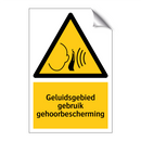 Geluidsgebied gebruik gehoorbescherming & Geluidsgebied gebruik gehoorbescherming