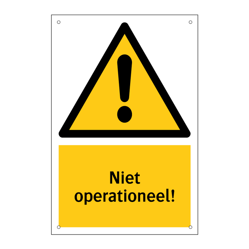 Niet operationeel! & Niet operationeel! & Niet operationeel! & Niet operationeel!