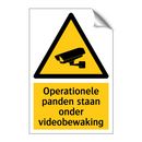 Operationele panden staan onder videobewaking & Operationele panden staan onder videobewaking
