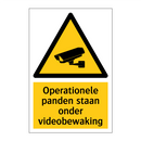 Operationele panden staan onder videobewaking & Operationele panden staan onder videobewaking