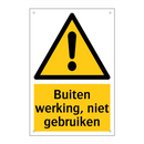 Buiten werking, niet gebruiken & Buiten werking, niet gebruiken & Buiten werking, niet gebruiken