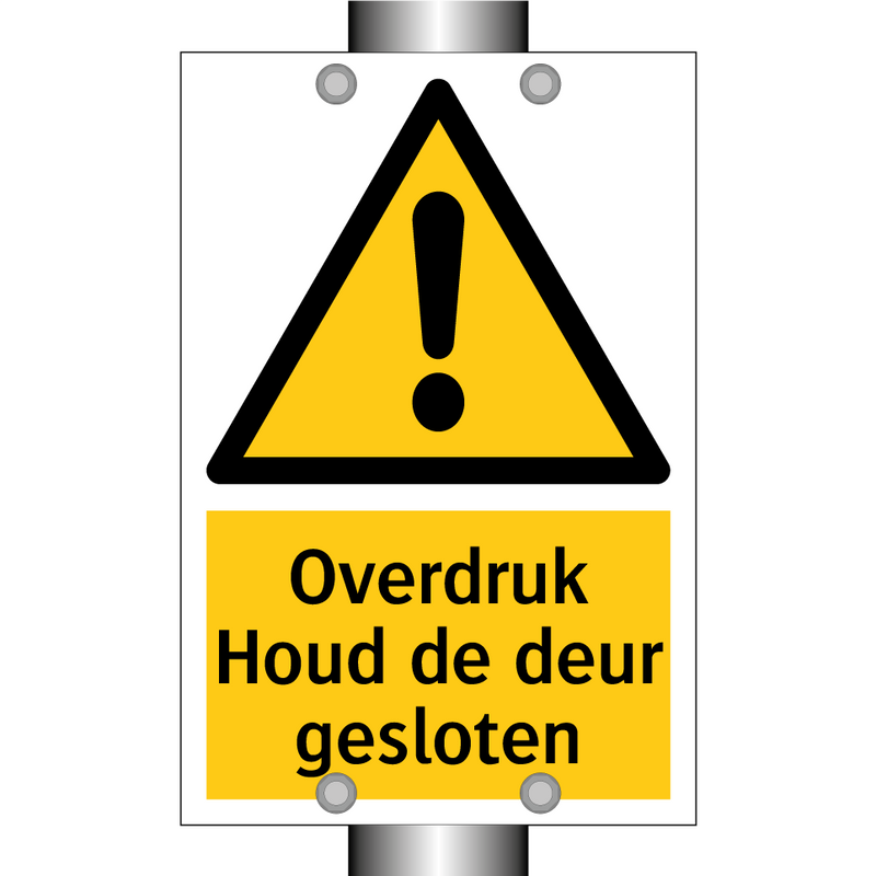 Overdruk Houd de deur gesloten & Overdruk Houd de deur gesloten & Overdruk Houd de deur gesloten