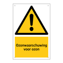 Ozonwaarschuwing voor ozon & Ozonwaarschuwing voor ozon & Ozonwaarschuwing voor ozon