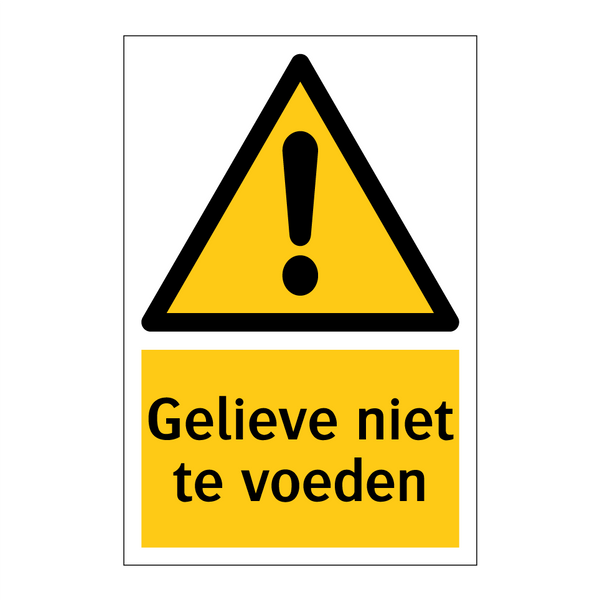 Gelieve niet te voeden & Gelieve niet te voeden & Gelieve niet te voeden & Gelieve niet te voeden