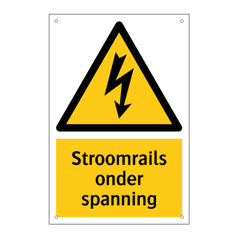 Stroomrails onder spanning & Stroomrails onder spanning & Stroomrails onder spanning