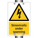 Stroomrails onder spanning & Stroomrails onder spanning & Stroomrails onder spanning