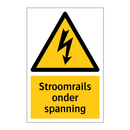 Stroomrails onder spanning & Stroomrails onder spanning & Stroomrails onder spanning