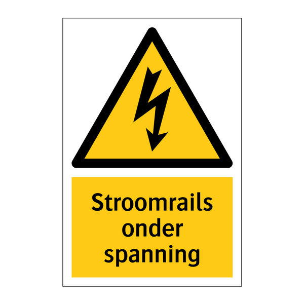 Stroomrails onder spanning & Stroomrails onder spanning & Stroomrails onder spanning