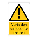 Verboden om deel te nemen & Verboden om deel te nemen & Verboden om deel te nemen