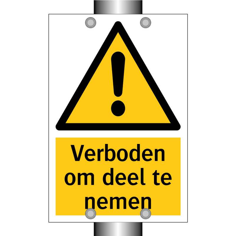 Verboden om deel te nemen & Verboden om deel te nemen & Verboden om deel te nemen