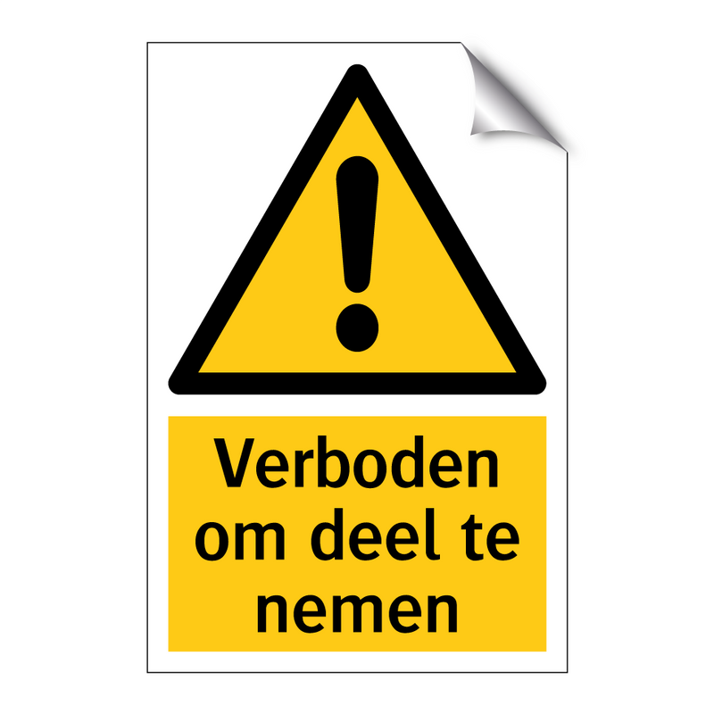 Verboden om deel te nemen & Verboden om deel te nemen & Verboden om deel te nemen