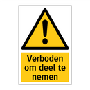 Verboden om deel te nemen & Verboden om deel te nemen & Verboden om deel te nemen