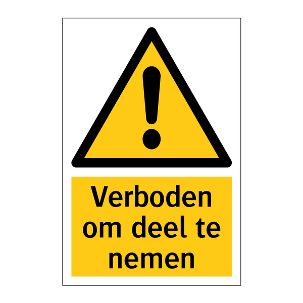 Verboden om deel te nemen & Verboden om deel te nemen & Verboden om deel te nemen