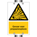 Gevaar voor propaanexplosie & Gevaar voor propaanexplosie & Gevaar voor propaanexplosie