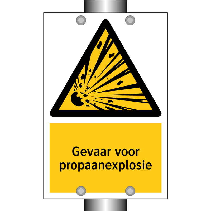 Gevaar voor propaanexplosie & Gevaar voor propaanexplosie & Gevaar voor propaanexplosie