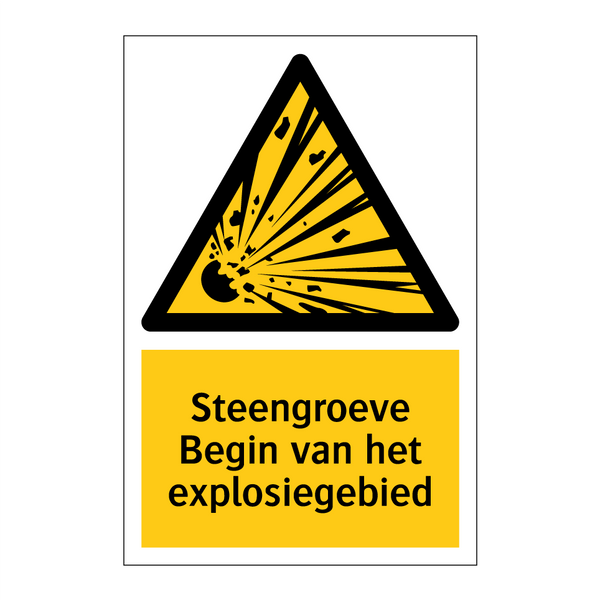 Steengroeve Begin van het explosiegebied & Steengroeve Begin van het explosiegebied