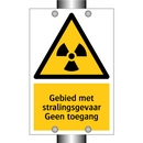 Gebied met stralingsgevaar Geen toegang & Gebied met stralingsgevaar Geen toegang