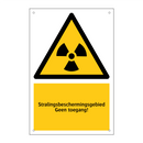 Stralingsbeschermingsgebied Geen toegang! & Stralingsbeschermingsgebied Geen toegang!