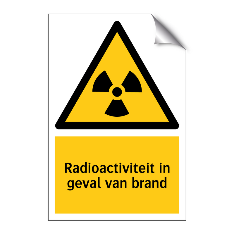 Radioactiviteit in geval van brand & Radioactiviteit in geval van brand