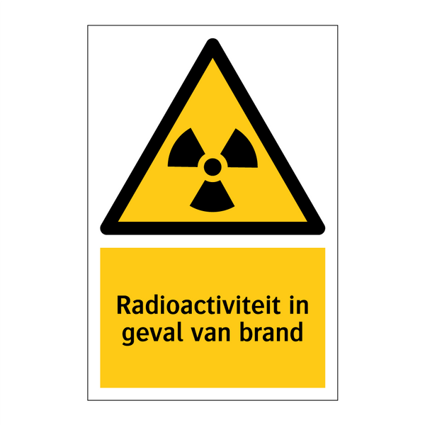 Radioactiviteit in geval van brand & Radioactiviteit in geval van brand