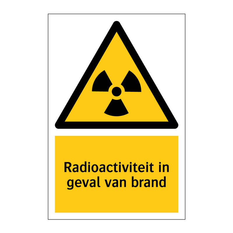 Radioactiviteit in geval van brand & Radioactiviteit in geval van brand