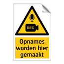 Opnames worden hier gemaakt & Opnames worden hier gemaakt & Opnames worden hier gemaakt