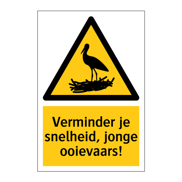 Verminder je snelheid, jonge ooievaars! & Verminder je snelheid, jonge ooievaars!
