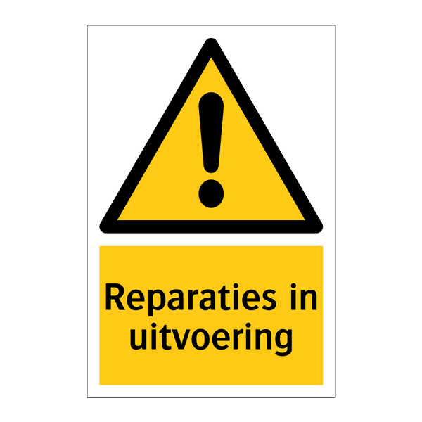 Reparaties in uitvoering & Reparaties in uitvoering & Reparaties in uitvoering