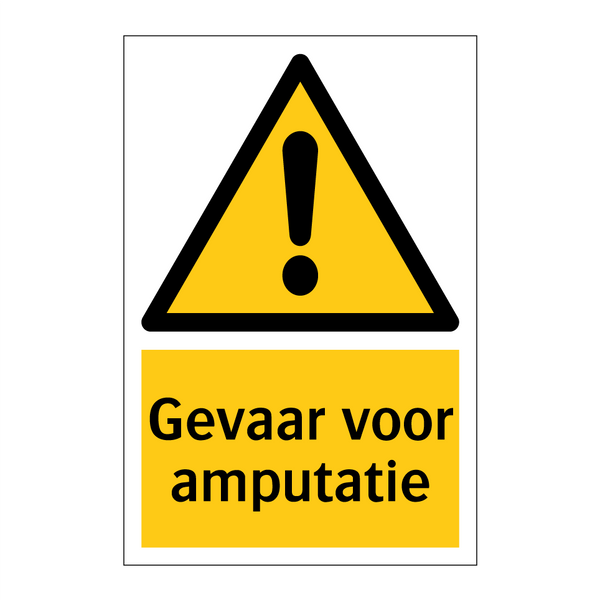 Gevaar voor amputatie & Gevaar voor amputatie & Gevaar voor amputatie & Gevaar voor amputatie