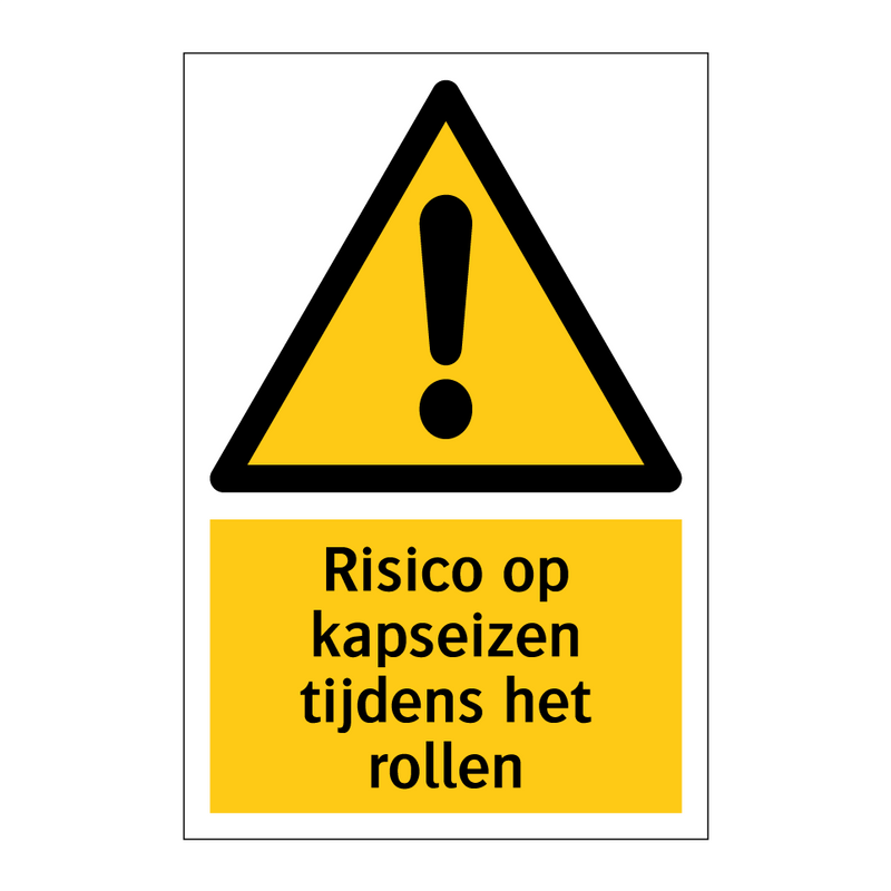 Risico op kapseizen tijdens het rollen & Risico op kapseizen tijdens het rollen