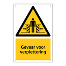 Gevaar voor verplettering & Gevaar voor verplettering & Gevaar voor verplettering