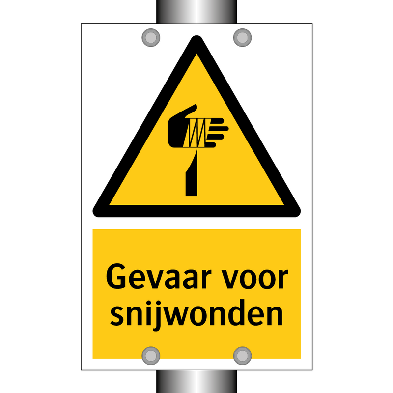 Gevaar voor snijwonden & Gevaar voor snijwonden & Gevaar voor snijwonden & Gevaar voor snijwonden