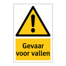 Gevaar voor vallen & Gevaar voor vallen & Gevaar voor vallen & Gevaar voor vallen