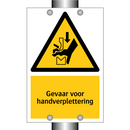 Gevaar voor handverplettering & Gevaar voor handverplettering & Gevaar voor handverplettering