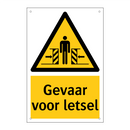 Gevaar voor letsel & Gevaar voor letsel & Gevaar voor letsel & Gevaar voor letsel