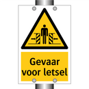 Gevaar voor letsel & Gevaar voor letsel & Gevaar voor letsel & Gevaar voor letsel