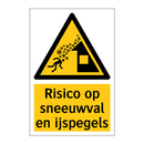 Risico op sneeuwval en ijspegels & Risico op sneeuwval en ijspegels